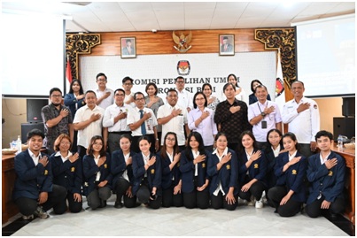 Pelepasan Mahasiswa Magang FISIP Udayana oleh KPU Bali: Project Baru Menyongsong Pemilu yang Bermutu