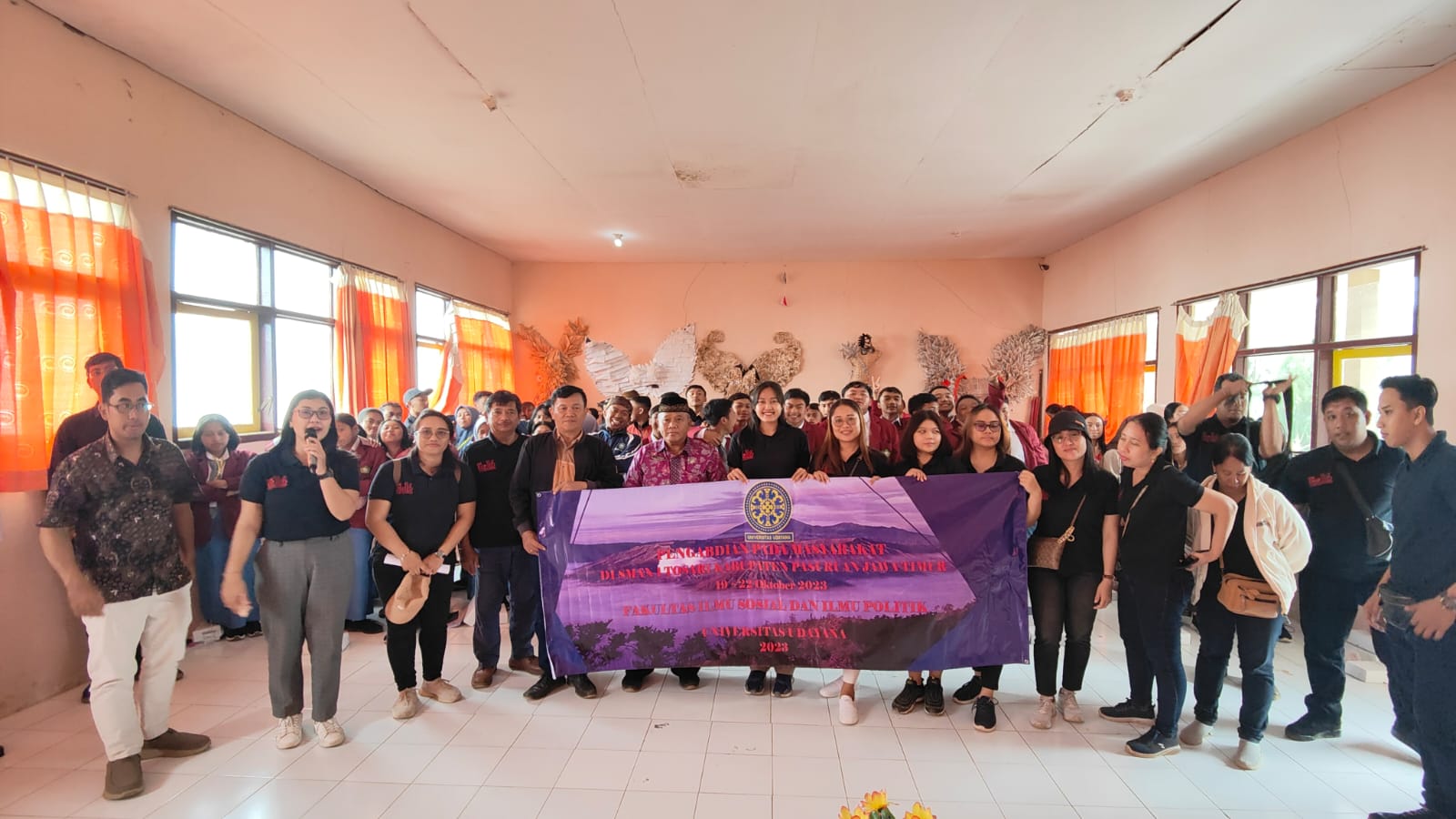 The FISIP Udayana academic community carries out Community Service activities in Tosari Village, Pasuruan, East Java.