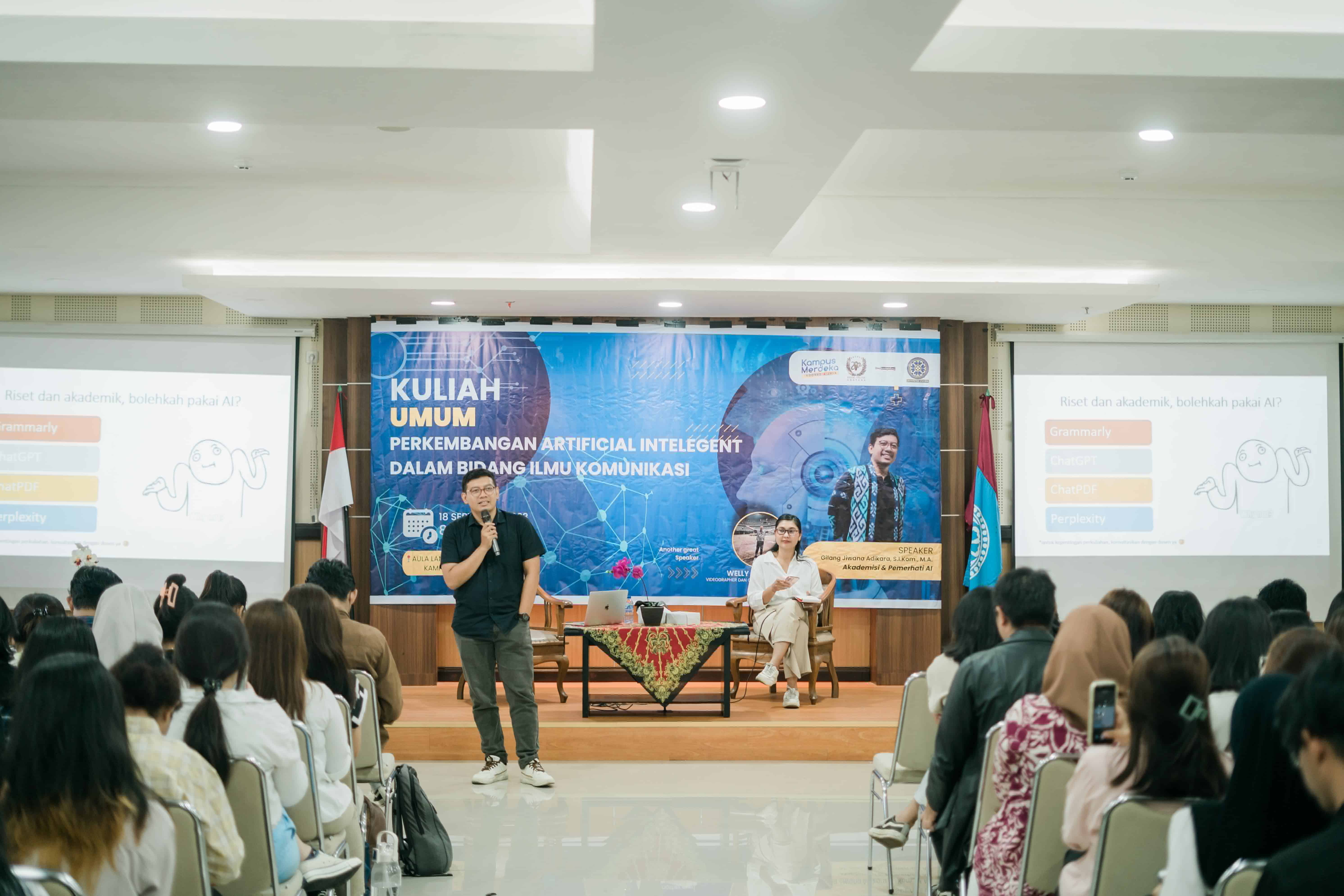 Reducing Panic and Threats about the Presence of Artificial Intelligence (AI), the Communication Science Study Program Holds Public Lectures to Conquer