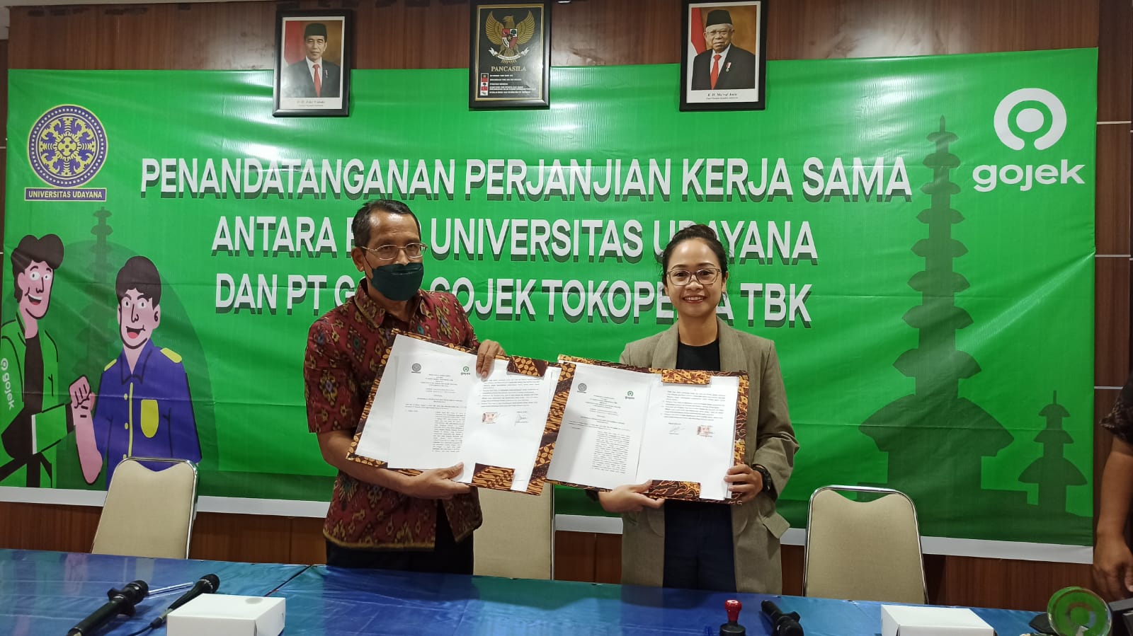 Expanding Cooperation Network, FISIP Udayana Carrying Out the Signing of PKS with PT. GOTO Gojek Tokopedia Tbk.