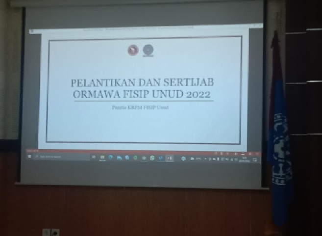 FISIP  RELEASE ORMAWA INAUGURATION AND CERTIFICATE FOR 2022